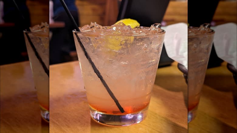 Gin blossom on table top