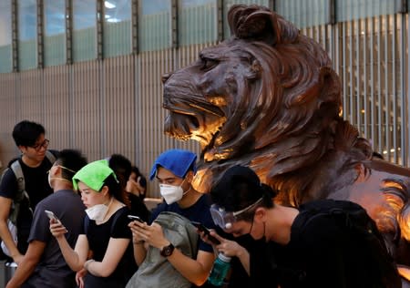 FILE PHOTO: Protest to demand authorities scrap a proposed extradition bill with China, in Hong Kong