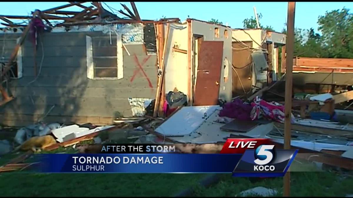 Sulphur family starts cleanup process after tornado destroys home