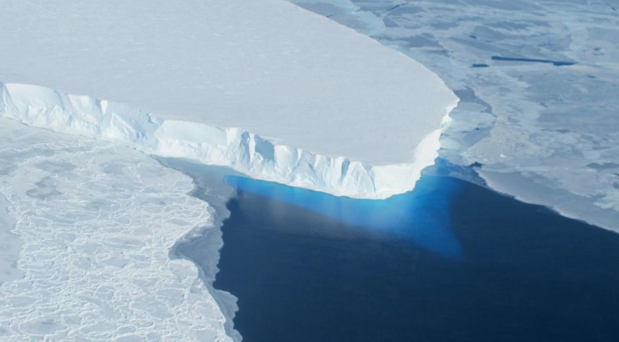 The edge of the Thwaites Glacier extends into the Amundsen Sea in western Antarctica. <a href="http://www.jpl.nasa.gov/news/news.php?release=2014-148" rel="nofollow noopener" target="_blank" data-ylk="slk:NASA;elm:context_link;itc:0;sec:content-canvas" class="link ">NASA</a>