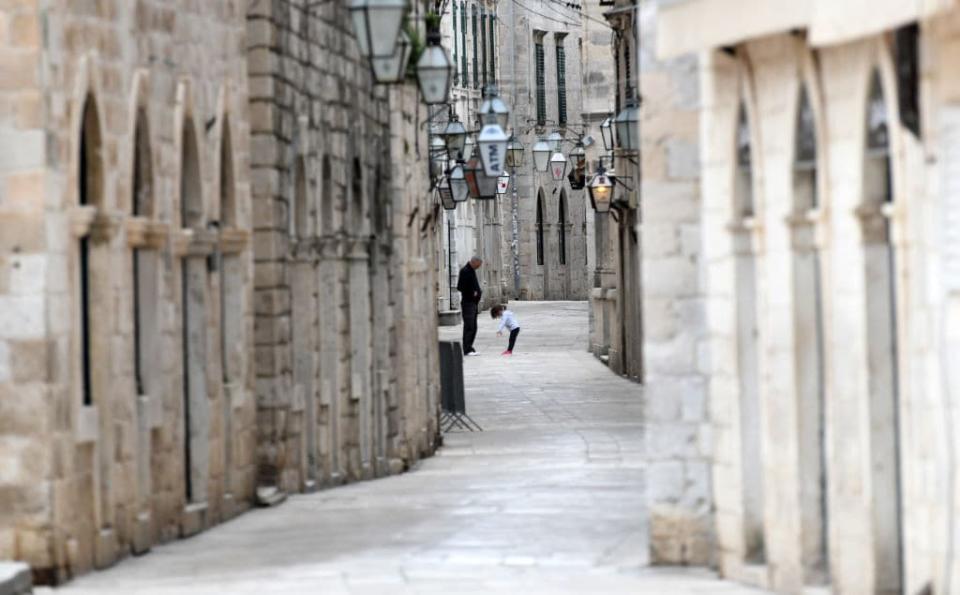 A quiet street in Dubrovnik - getty