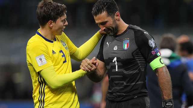 Buffon was gutted. Image: Getty