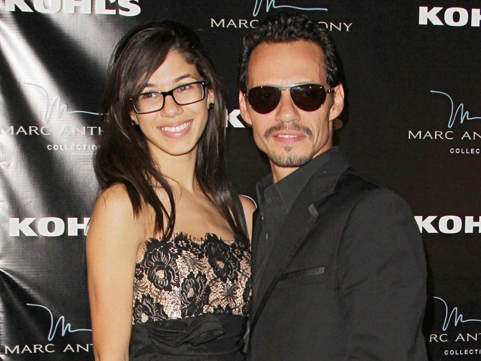 Marc Anthony (R) and daughter Ariana arrive at Marc Anthony's 43rd birthday party hosted by Kohls at Club 50 at Viceroy Miami on September 16, 2011 in Miami, Florida