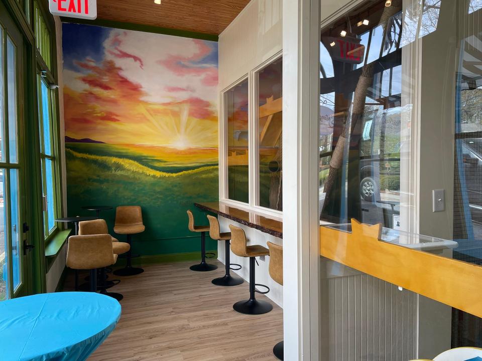 The observation area at Entangled Cat Cafe in Watkinsville.