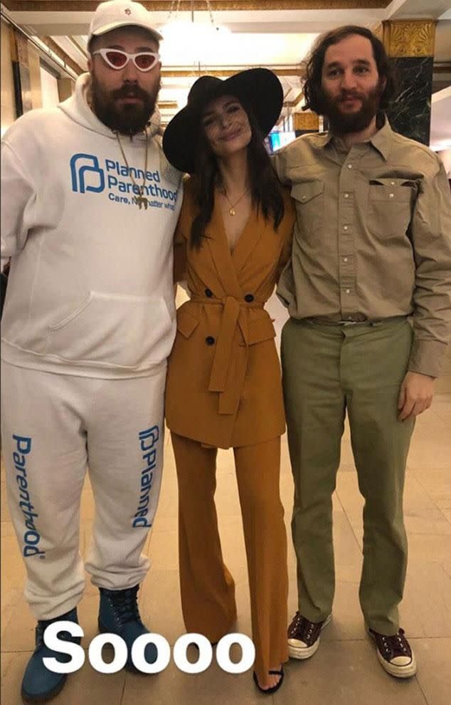 She wore a $200 Zara pants suit for the occasion. Photo: Instagram