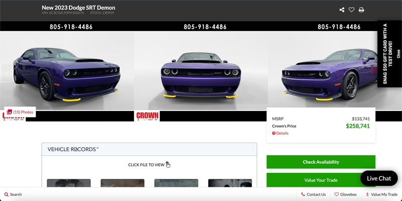 Screenshot: Crown Dodge