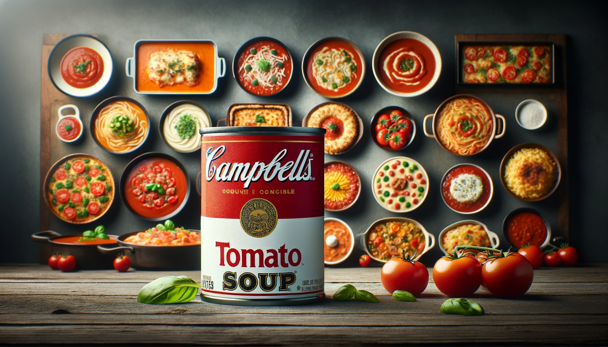 Recipes using canned tomato soup AI-generated image