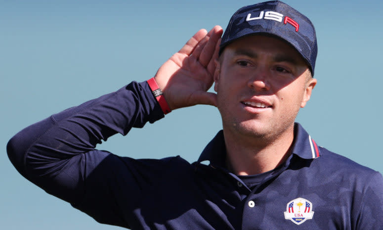 Justin Thomas at the Ryder Cup.