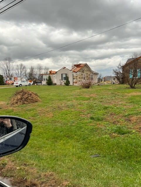 Storm damage along Tylertown Road in Clarksville (Courtesy: Kerianna Mullins)