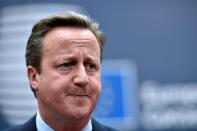 Britain's Prime Minister David Cameron arrives for an EU summit meeting on June 28, 2016 at EU headquarters in Brussels