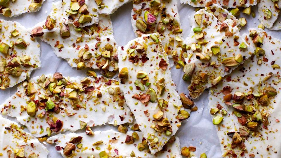 Honey Yogurt Pistachio Bark