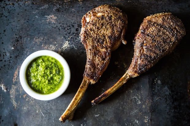 <strong>Get the <a href="http://food52.com/recipes/21918-szechuan-lambypops-with-cilantro-chimichurri" target="_blank">Szechuan Lambypops With Cilantro Chimichurri recipe</a> from savorthis via Food52</strong>