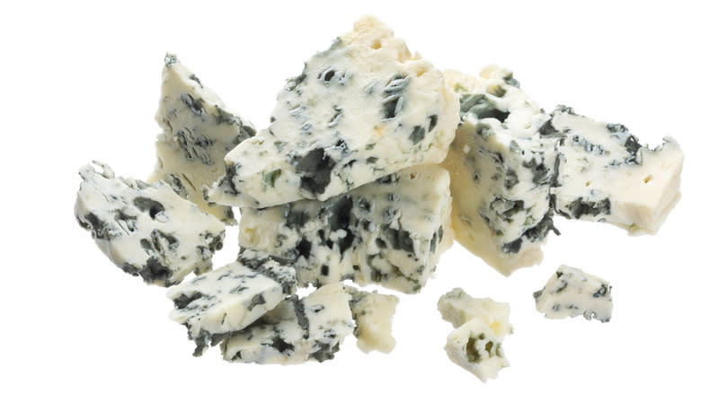 Pile of blue cheese