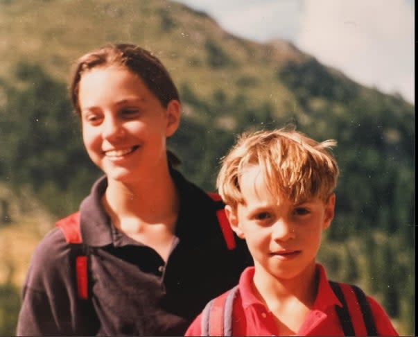 James and Kate as children. (James Middleton/Instagram)