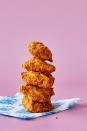 <p>These Gluten Free nugs might have disappeared from the menu for a while but thankfully, they are back, and we can all breathe a sigh of relief.</p><p>LEON’s take on a classic nug is A) gluten free, and B) made from real pieces of proper <a href="https://www.delish.com/uk/cooking/recipes/g30242756/chicken-thigh-recipes/" rel="nofollow noopener" target="_blank" data-ylk="slk:chicken thigh meat;elm:context_link;itc:0;sec:content-canvas" class="link ">chicken thigh meat</a>, so basically healthy, right? RIGHT?</p><p>Pair with the LEON<a href="https://www.delish.com/uk/cooking/recipes/a39944536/garlic-aioli/" rel="nofollow noopener" target="_blank" data-ylk="slk:Garlic Aioli;elm:context_link;itc:0;sec:content-canvas" class="link "> Garlic Aioli </a>or Chilli Sauce for heaven in a bite. </p>