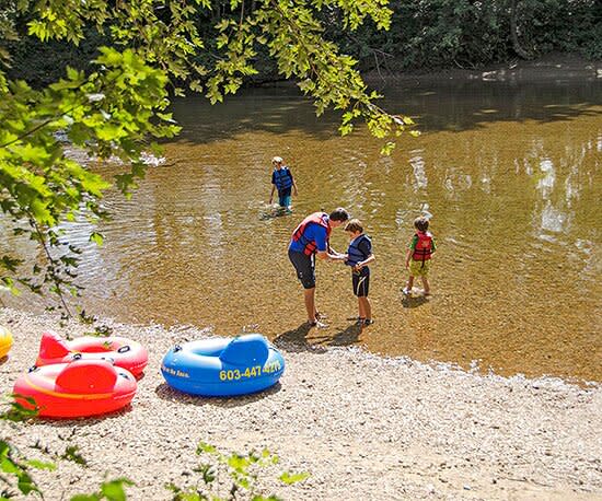 People standing in shallow water