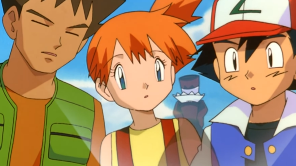 Ash, Misty and Brock in Pokemon: The First Movie.