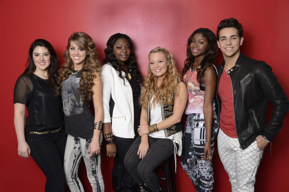Kree Harrison, Angie Miller, Candice Glover, Janelle Arthur, Amber Holcomb and Lazaro Arbos are the "American Idol" Top 6.