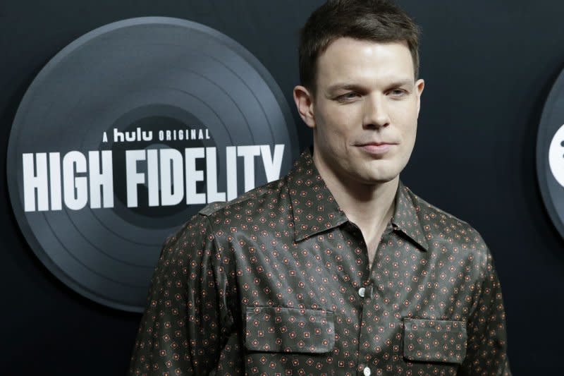 Jake Lacy arrives on the red carpet at the "High Fidelity" New York premiere at The Metrograph in 2020. File Photo by John Angelillo/UPI