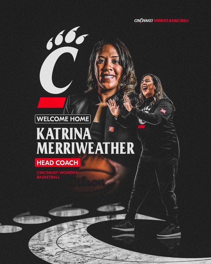 Katrina Merriweather has returned to her alma mater to coach the UC women's basketball program.