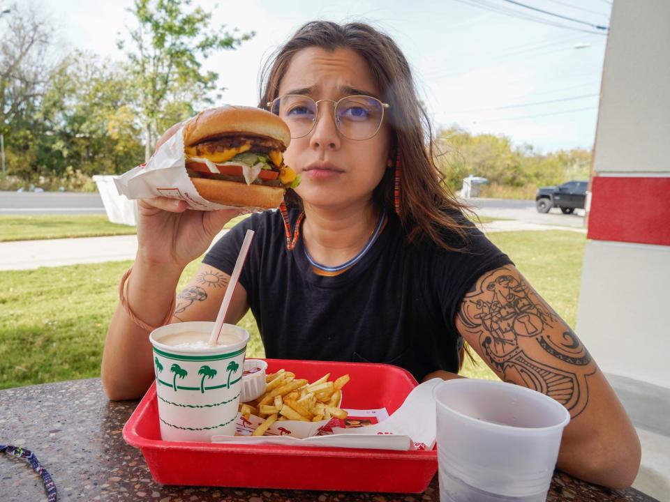 The author eats In-N-Out