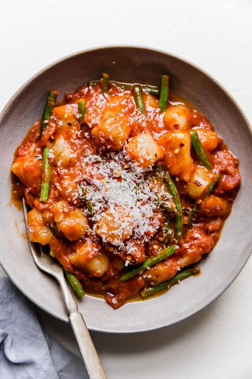 Vodka Sauce and Green Bean Cauliflower Gnocchi