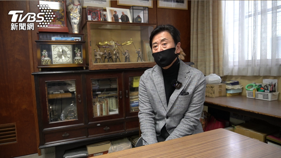 仲見世商店街振興組合理事長金子弘之接受《TVBS新聞網》記者訪問。（圖／葉韋辰攝）