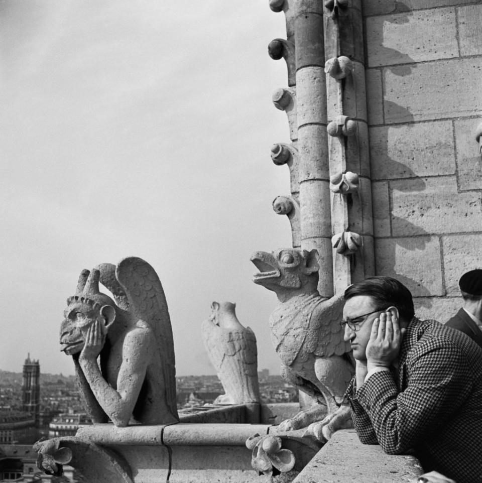 man and monster notre dame gargoyle slim aarons