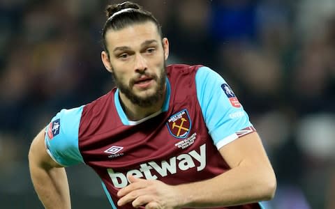 Andy Carroll in action for West Ham - Credit: PA