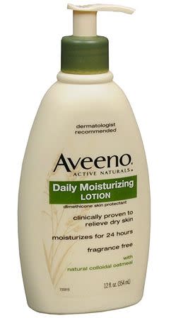 Aveeno Active Naturals Daily Moisturizing Lotion, <a href="http://www.walgreens.com/store/c/aveeno-active-naturals-daily-moisturizing-lotion/ID=prod10730-product" target="_blank">walgreens.com</a>, $8.79