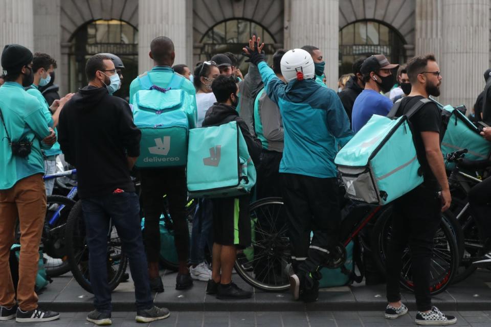 Deliveroo’s distinctive livery will no longer be seen down under (PA) (PA Archive)