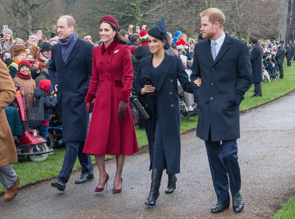 The Sussexes and Cambridges at Christmas