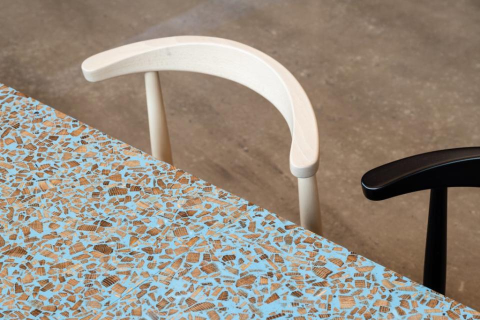 Manchester-based Foresso produces an environmentally friendly timber version of terrazzo (Handout)