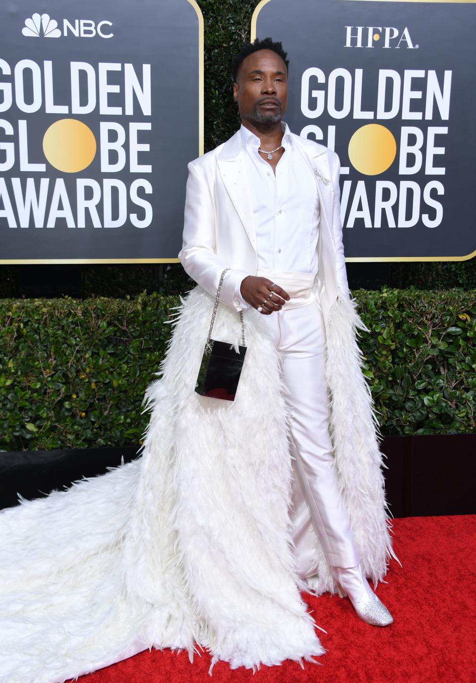 Billy Porter took the typical black tuxedo to a new level for the 77th annual Golden Globe Awards in 2020. (Photo by Valerie Macon/AFP via Getty Images)