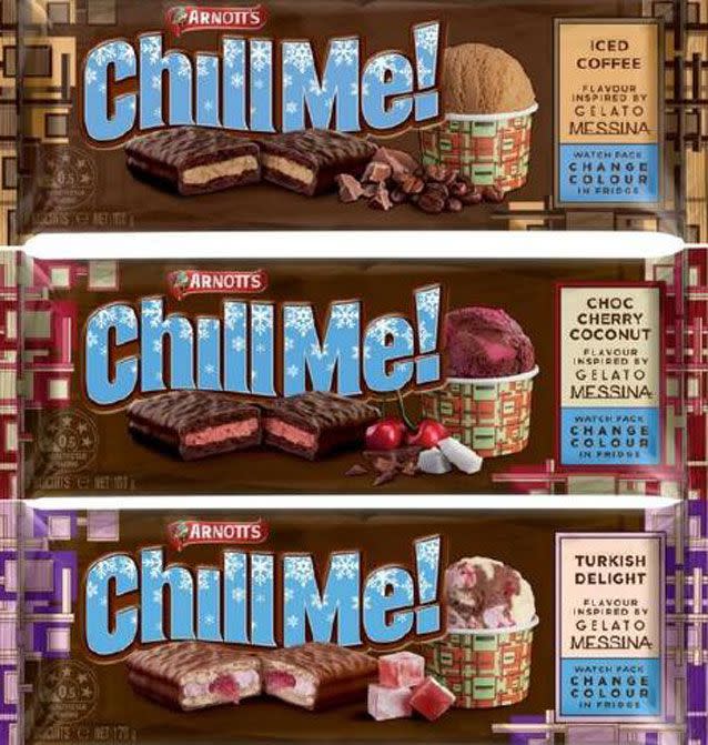 Arnott's has joined forces with Gelato Messina again to create three new Tim Tam flavours. Source: Supplied