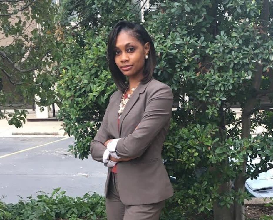 Keeda Haynes outside the public defender's office where she worked in 2016. (Photo: Keeda Haynes)