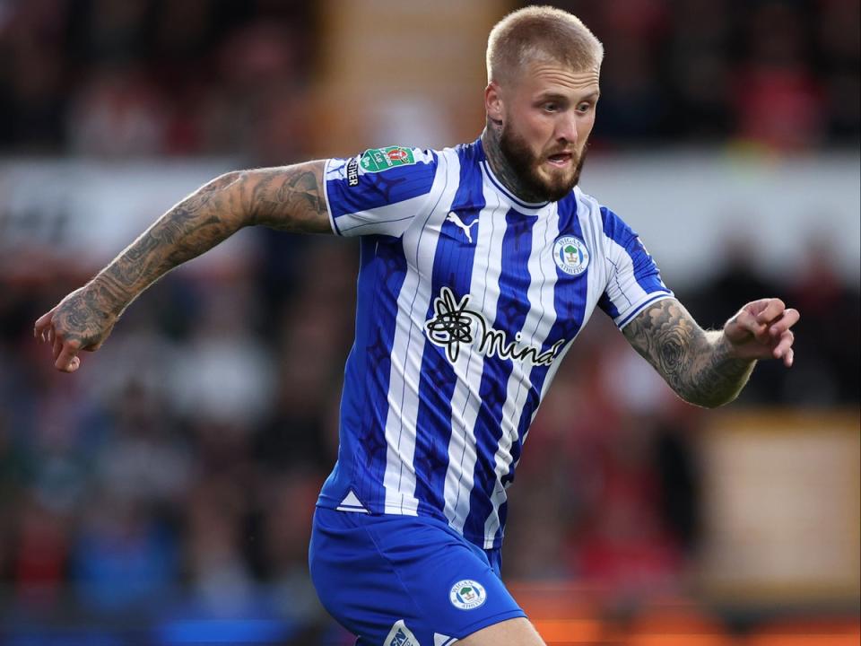 Stephen Humphrys scored the winning goal in Wigan’s FA Cup second-round win over York City (Getty Images)