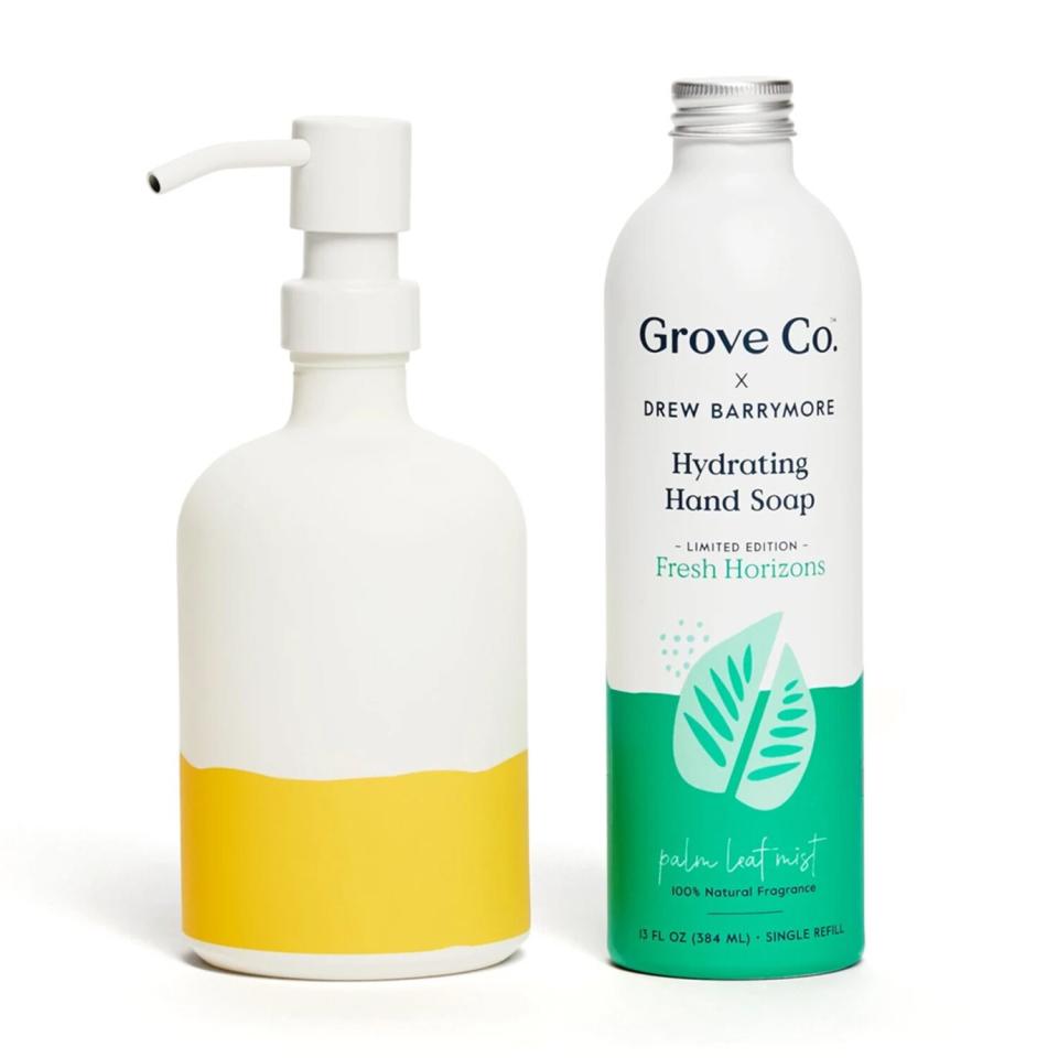 GROVE CO. Hydrating Hand Soap + Reusable Hand Soap Dispenser Set - Fresh Horizons