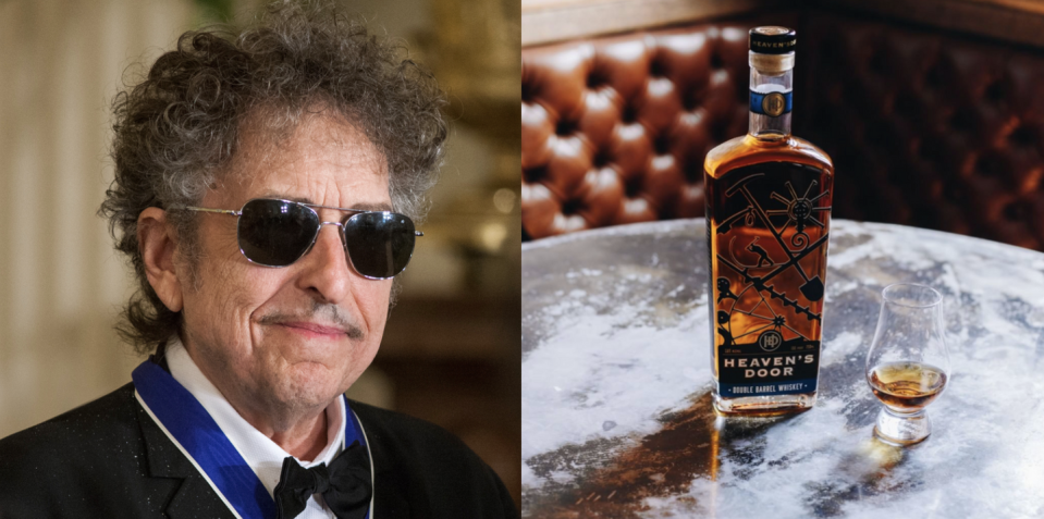 <p>In 2015, Bob Dylan set out to create a collection of small-batch American whiskeys that would tell a story. The result: Heaven's Door Whiskey, a brand of award-winning hand-crafted American whiskeys. Fun note: Each bottle showcases the welded iron gates Dylan created in his metalworking studio.</p><p><a class="link " href="https://go.redirectingat.com?id=74968X1596630&url=https%3A%2F%2Fwww.reservebar.com%2Fcollections%2Fheavens-door&sref=https%3A%2F%2Fwww.redbookmag.com%2Ffood-recipes%2Fg34171716%2Fcelebrity-alcohol-brands%2F" rel="nofollow noopener" target="_blank" data-ylk="slk:BUY NOW;elm:context_link;itc:0;sec:content-canvas">BUY NOW</a> <em><strong>$50, reservebar.com</strong></em></p>