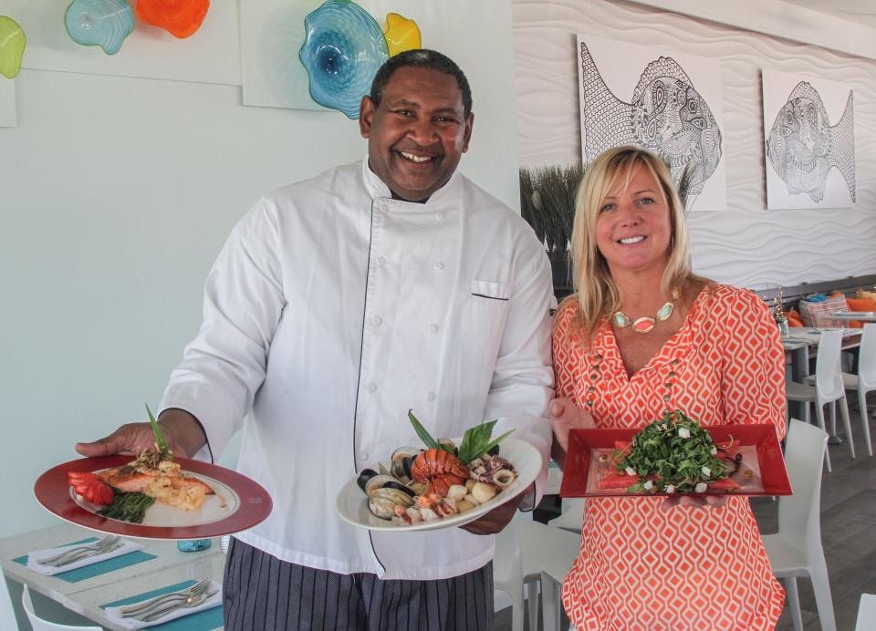 Avon Pavilion co-owner Michelle Fishman and Executive Chef Ken Samuels.