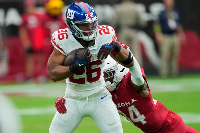 Saquon Barkley leaves NY Giants game vs. Arizona Cardinals with ankle injury