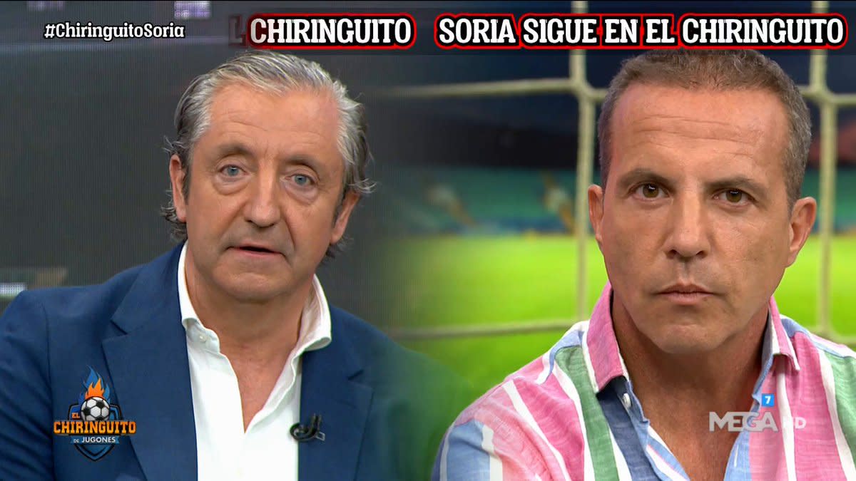 Pese a todas las especulaciones, hay varios factores que hacían presagiar que la salida de Cristóbal Soria de 'El Chiringuito' no era más que humo. Imagen: Twitter/El Chiringuito TV.