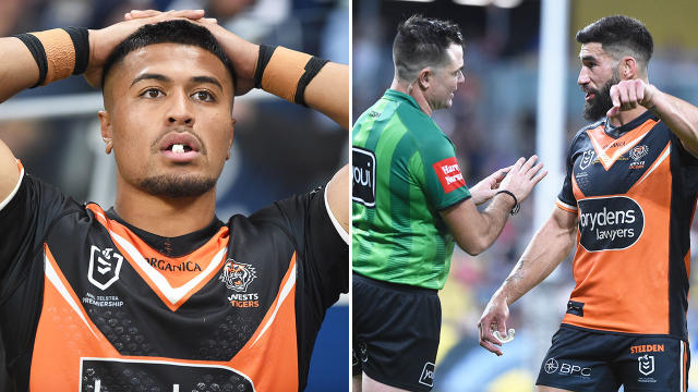 NRL 2022: Wests Tigers under fire over 'disgraceful' scenes in loss