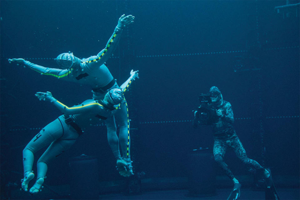 Water, I wouldn’t say we perfected it. I think we fought it to a draw Cameron says. From left A cameraman captured one of the many underwater sequences in Avatar The Way of Water.