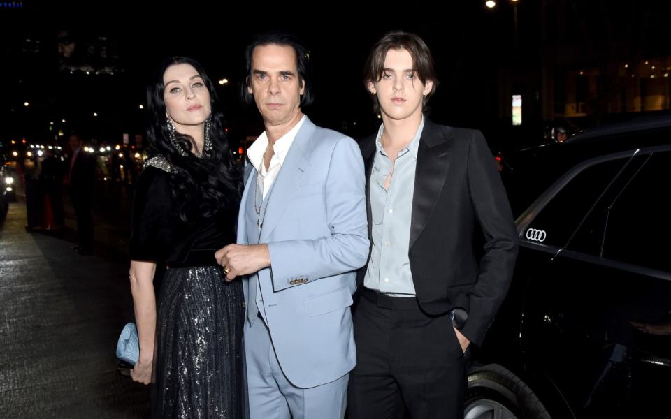 Cave with wife Susie and son Earl at the 2019 LACMA Art + Film Gala in Los Angeles - Getty Images North America