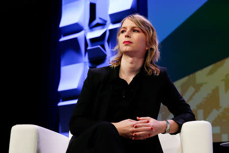 FILE PHOTO: Chelsea Manning speaks at the South by Southwest festival in Austin, Texas, U.S., March 13, 2018. REUTERS/Suzanne Cordeiro/File Photo