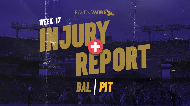 Ravens release first injury report for Week 17 matchup vs. Steelers