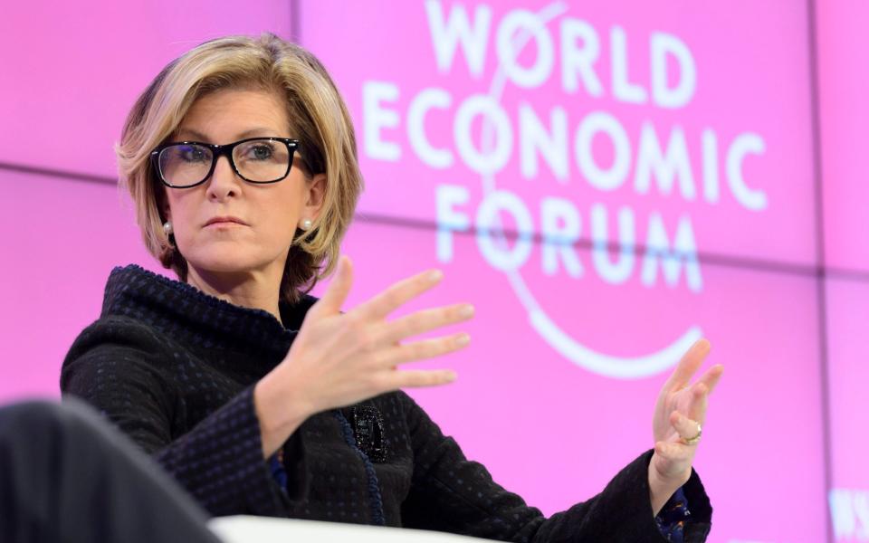 Mary Erdoes at World Economic Forum in Davos, Switzerland, 2017