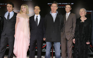 James Franco , Kirsten Dunst , Tobey Maguire , Thomas Haden Church , Topher Grace and Rosemary Harris at the World Premiere in Tokyo of Columbia Pictures' Spider-Man 3