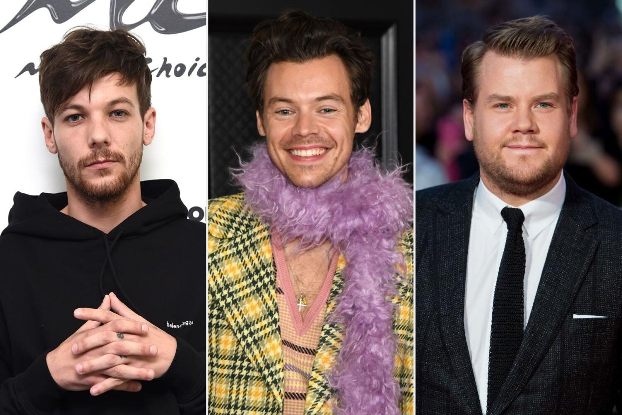 James corden, harry styles, louis tomlinson